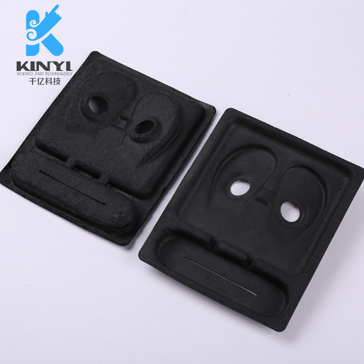 工艺礼品黑色干压包装纸托